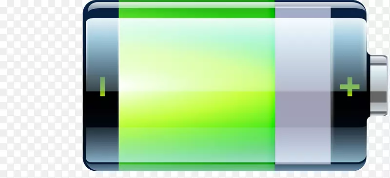 电池充电器智能手机图标-绿色电池