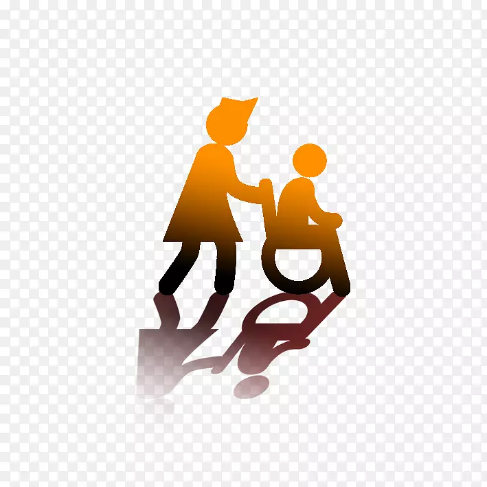 轮椅残疾图标-轮椅