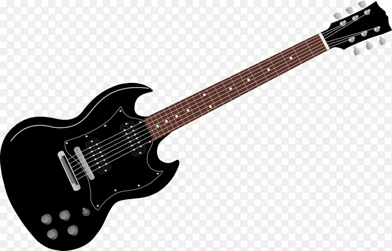 电吉他低音吉他夹艺术黑色电吉他