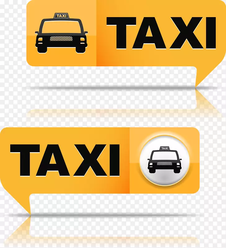 出租车标志摄影图例-出租车