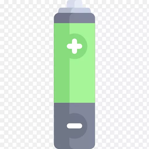 电池可伸缩图形图标-绿色电池