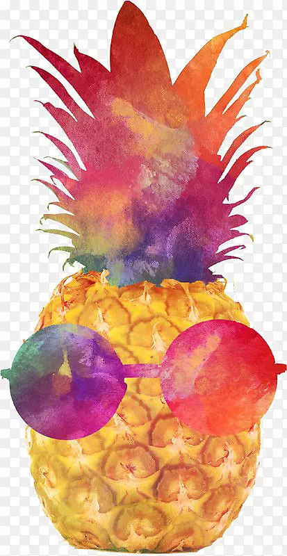 iphone 6加上iphone 8 T恤菠萝贴纸-创意水果