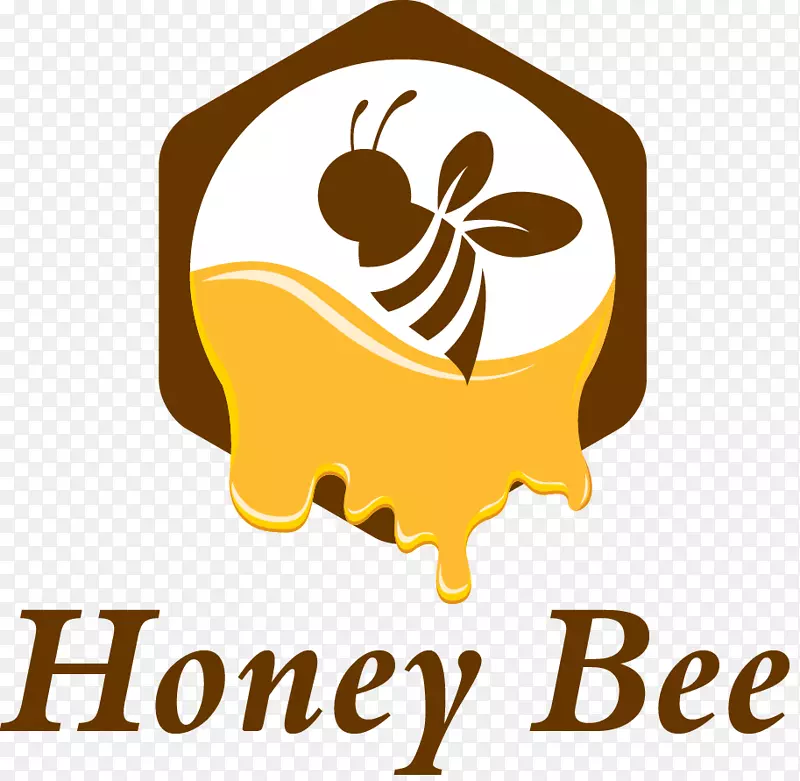 蜜蜂标志早餐-蜜蜂装饰标签