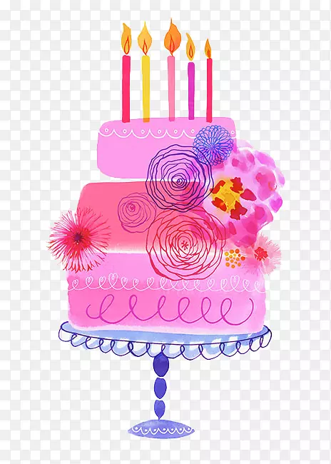 生日蛋糕巧克力蛋糕纸杯蛋糕粉红生日蛋糕