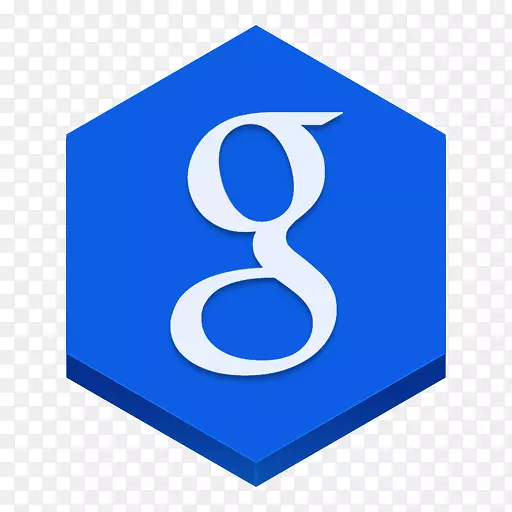 Google+Facebook博客社交网络服务图标-蓝色g