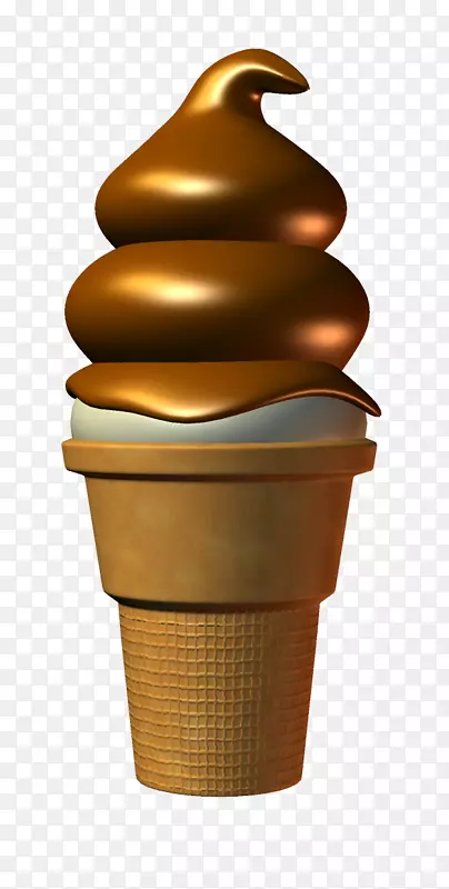 巧克力冰淇淋筒圣代锥