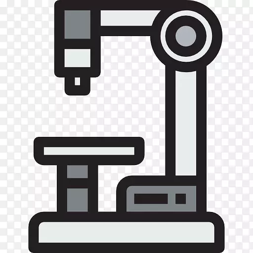 显微镜可伸缩图形图标显微镜