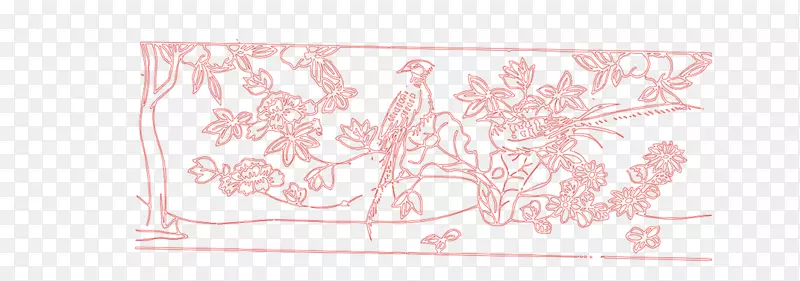 纸纺织花瓣牌字体-红凤凰
