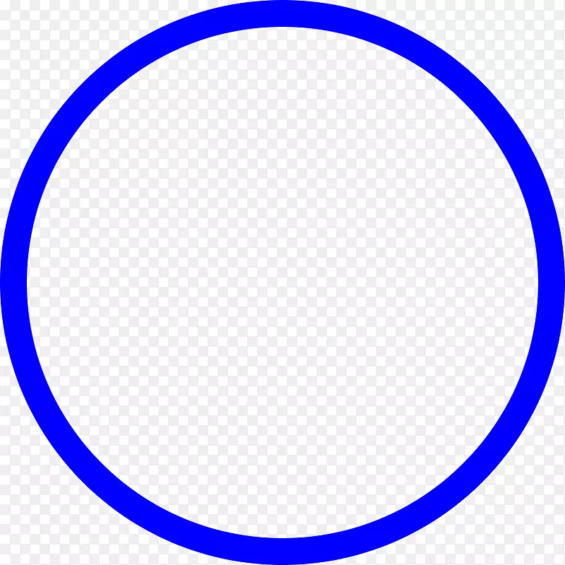 圆面积点角蓝圆PNG剪贴画