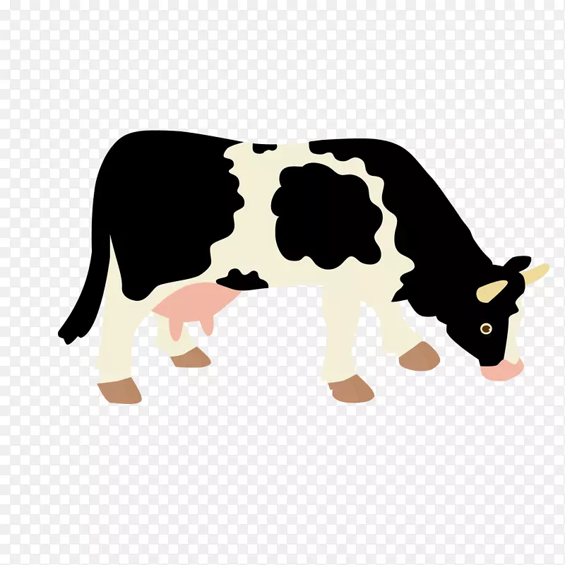 荷斯坦牛，肉牛，奶牛.牛载体