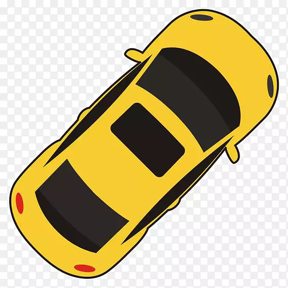 汽车剪贴画-黄色汽车