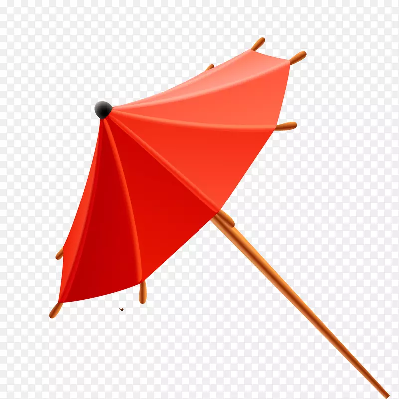 椰子红伞