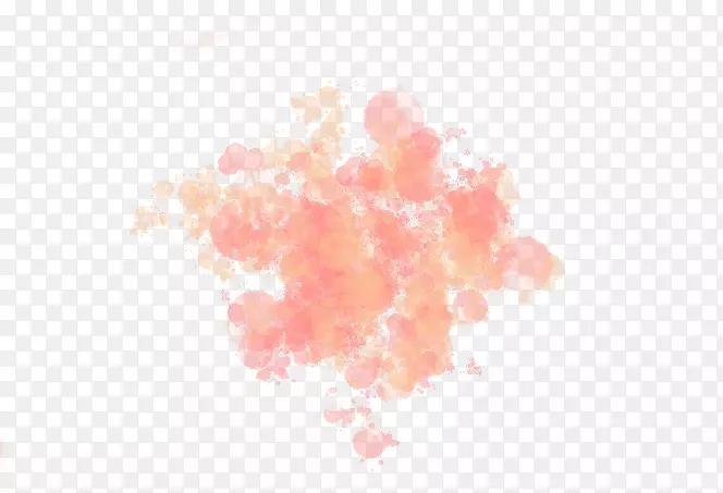 粉红天空图案-水彩画