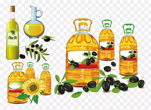 食用油橄榄油剪贴画食用材料