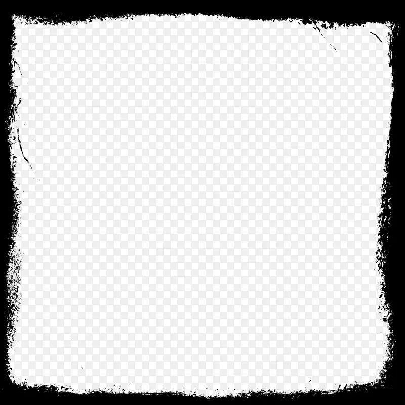 黑白方型方框PNG图片