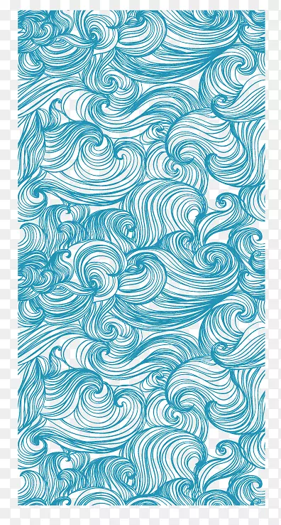 风浪海图-蓝色海浪图背景