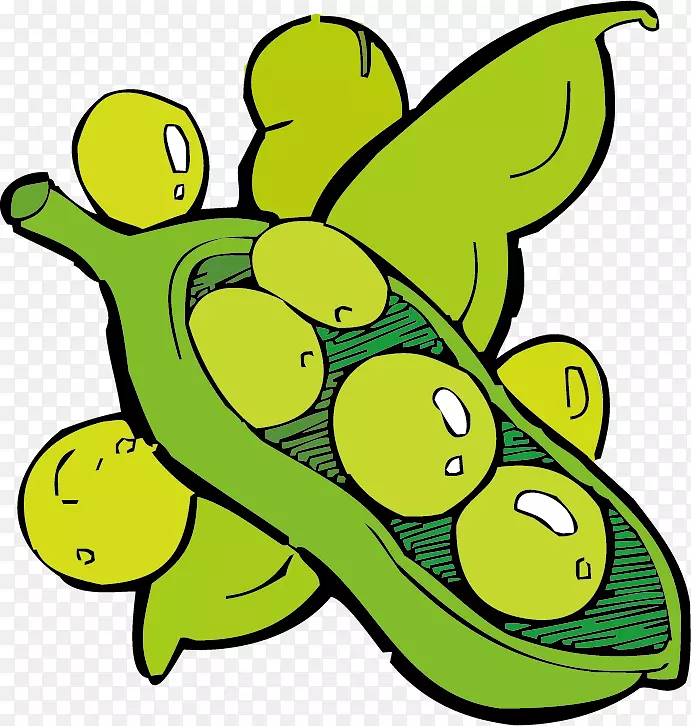 豌豆植物动画剪辑艺术-豌豆