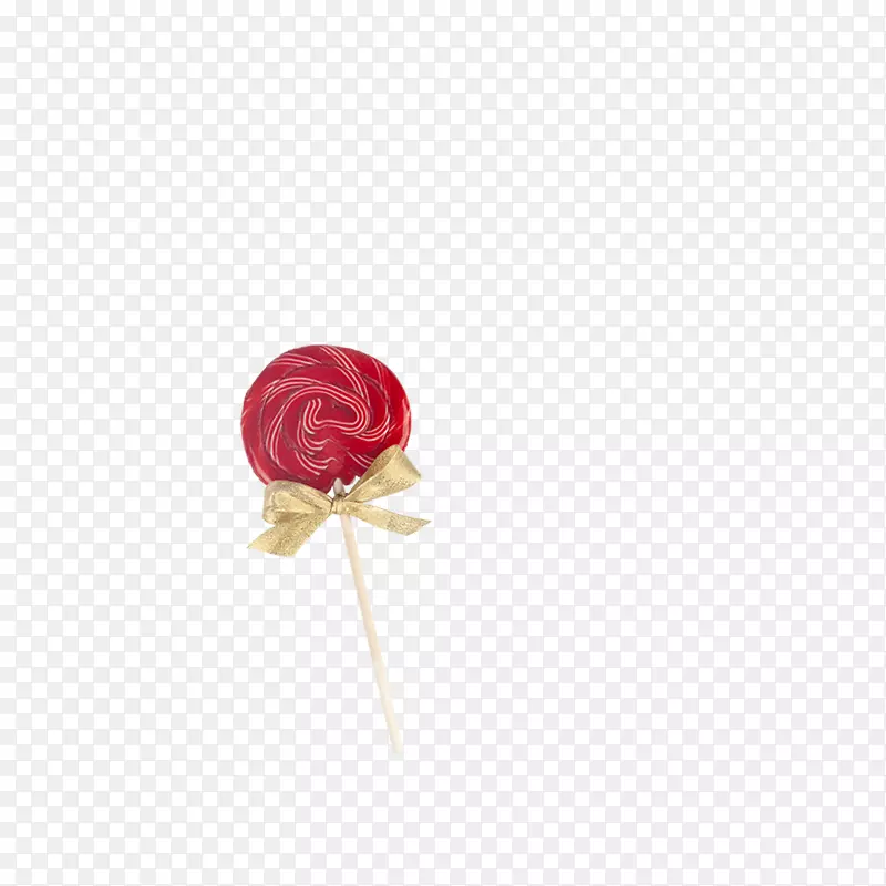 蔷薇科红玫瑰图案-棒棒糖礼物
