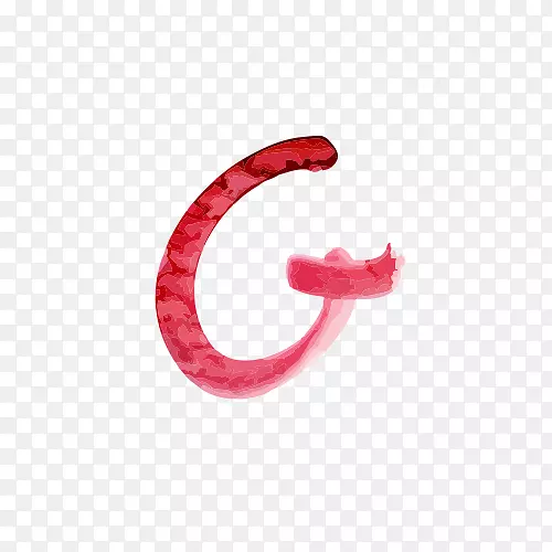 字母g-粉红色字母g