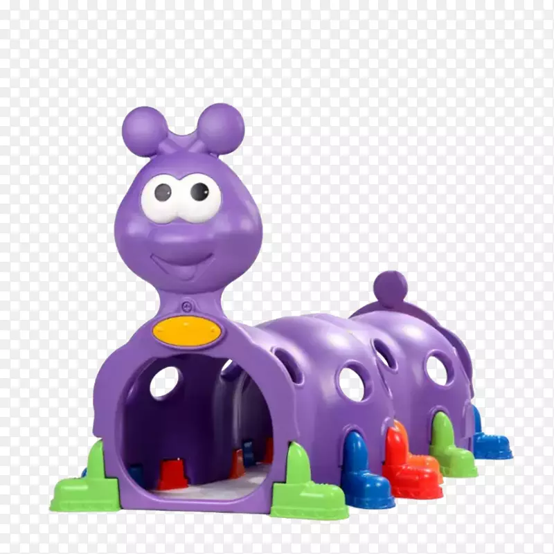 玩具游乐场滑梯儿童紫色隧道