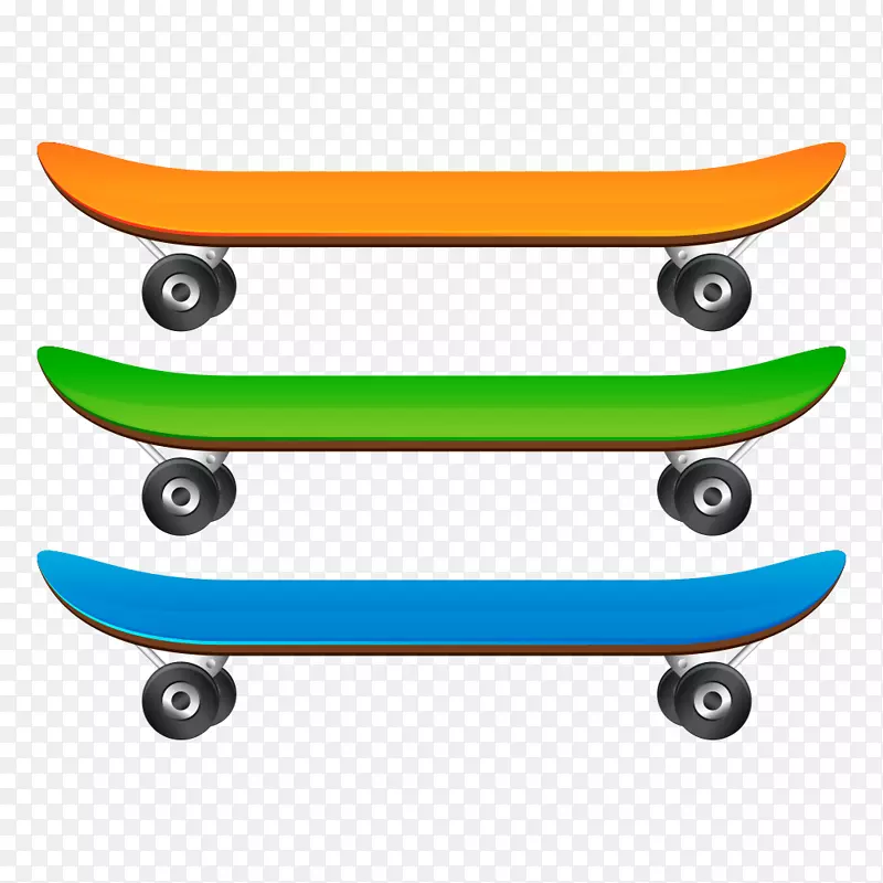 滑板极限运动剪贴画-滑板