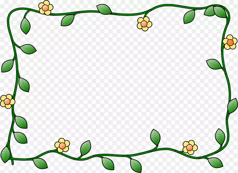 花卉可伸缩图形剪辑艺术.文本框帧png照片