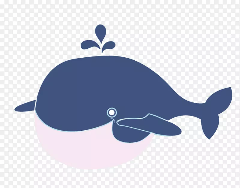 鲸鱼卡通海报-可爱的鲸鱼