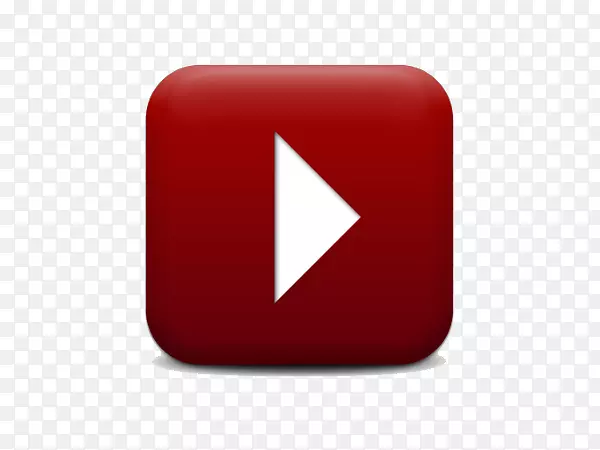 品牌红方公司-YouTube播放按钮PNG CliPart