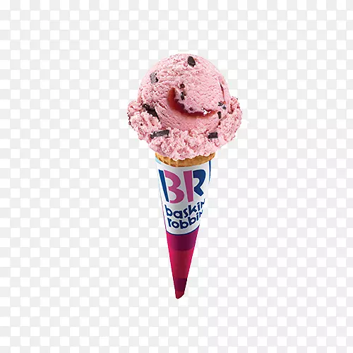 冰淇淋蛋卷-罗宾斯冰淇淋店-圆锥形