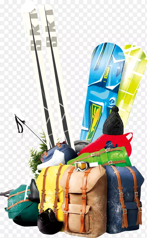 行李旅行旅游背包手提箱-滑雪板