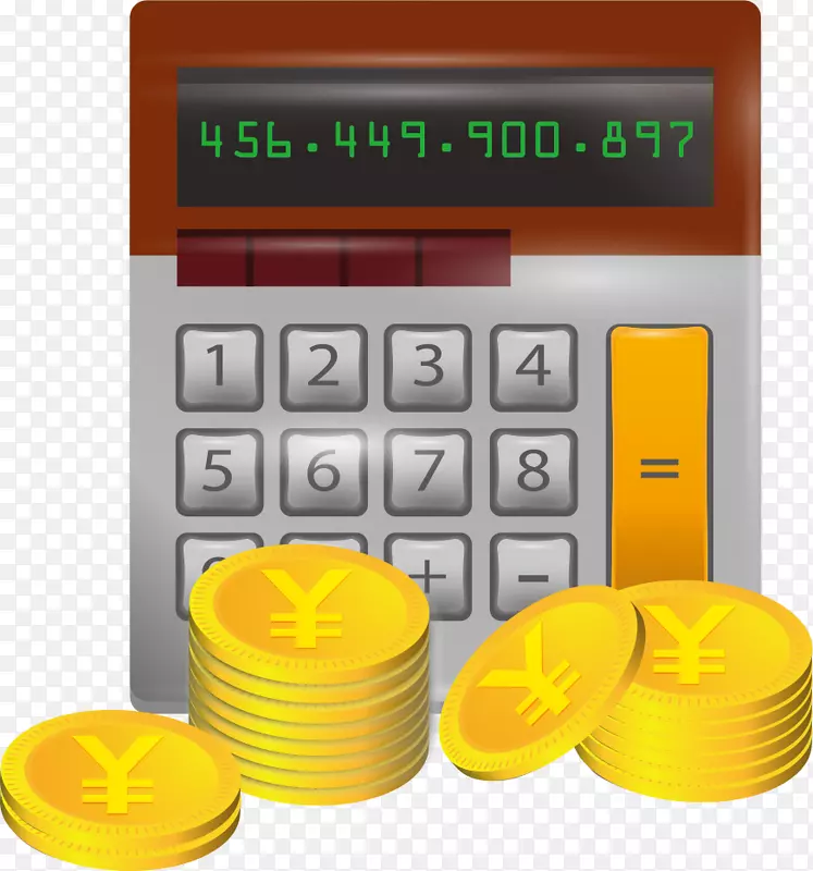 计算器货币货币计算器和硬币
