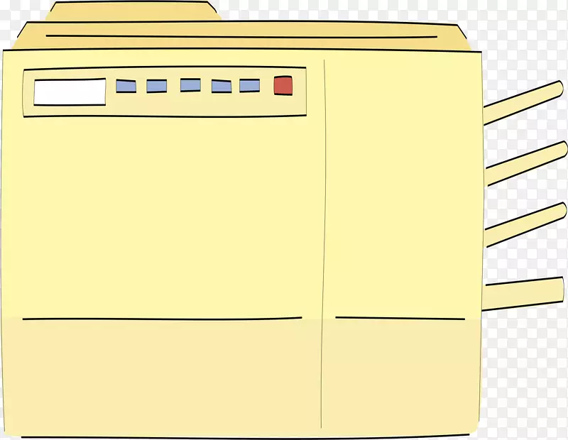 黄角文件柜-黄色打印机