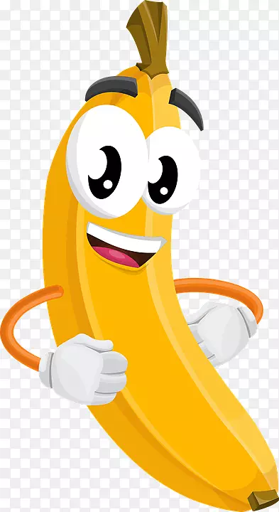 香蕉布丁T恤水果早餐-香蕉