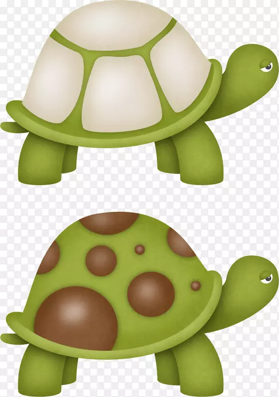 海龟剪贴画-卡通海龟形象
