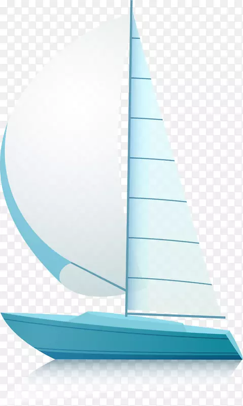 帆船-蓝色帆船