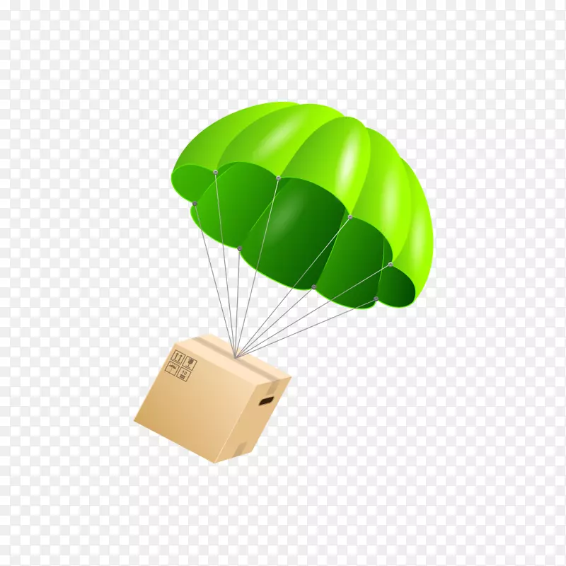 降落伞包裹图标-降落伞