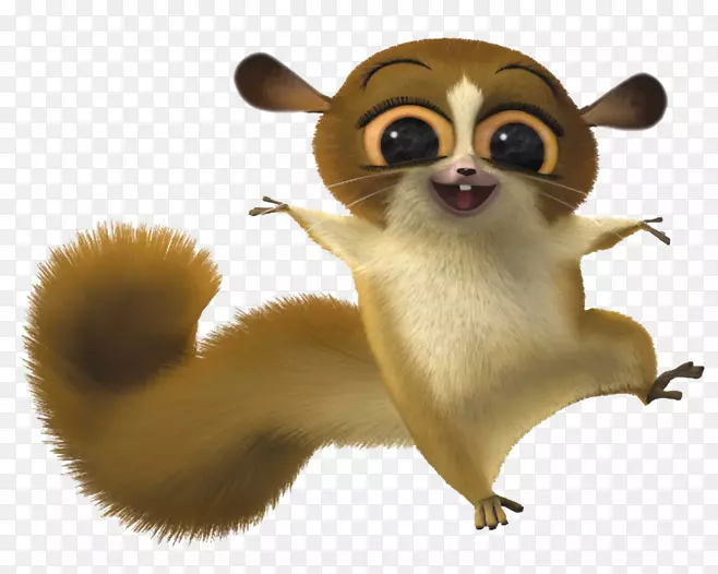 朱利安莫特马达加斯加狐猴梦工厂-可爱的松鼠