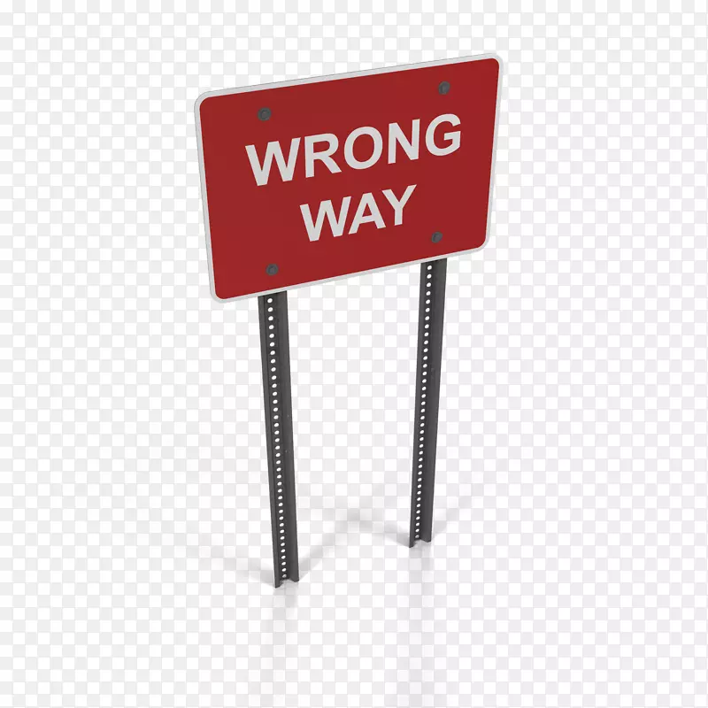 道路交通标志停车标志-错误方向