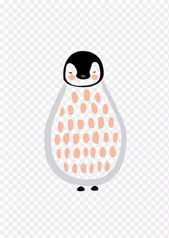 企鹅画版画插图-企鹅