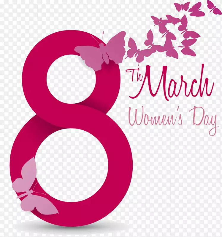 国际妇女节3月8日剪贴画-第8天数码图片