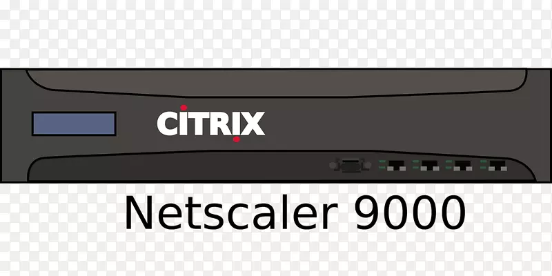 NetScaler网络交换机路由器Citrix系统剪贴画黑服务器