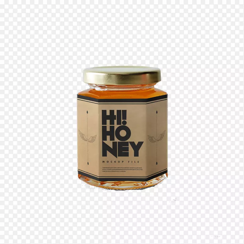 模型罐蜂蜜蜜罐PSD材料