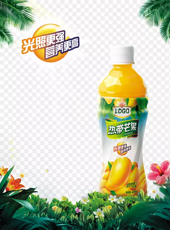 橙汁芒果椰子水瓶装芒果汁