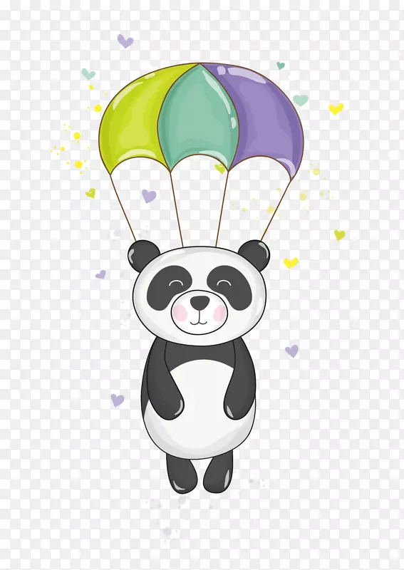 大熊猫卡通剪贴画-熊猫