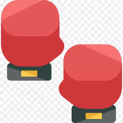拳击手套图标-红色拳击手套