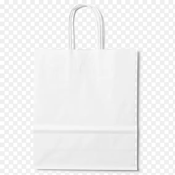 纸黑白图案-白色购物袋