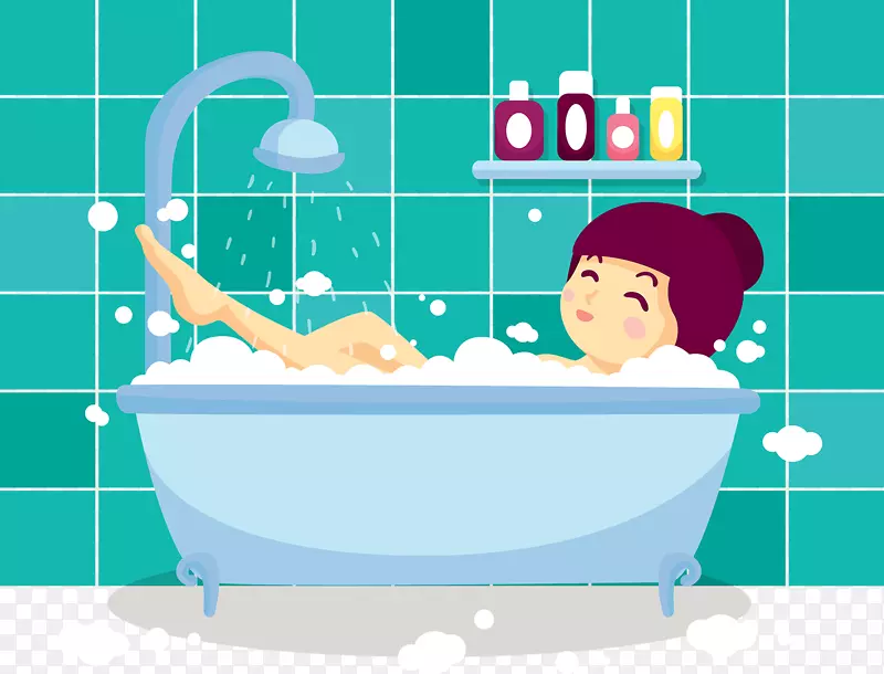 浴室泡泡浴巾-可爱卡通泡泡浴巾