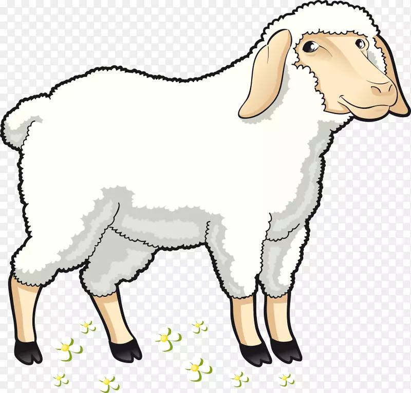 山羊剪贴画-卡通羊
