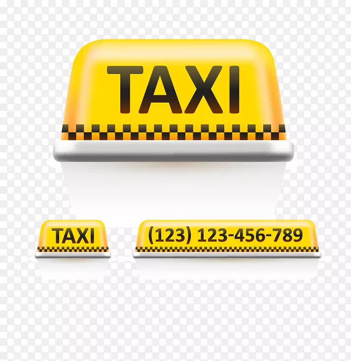 出租车摄影图例-出租车灯