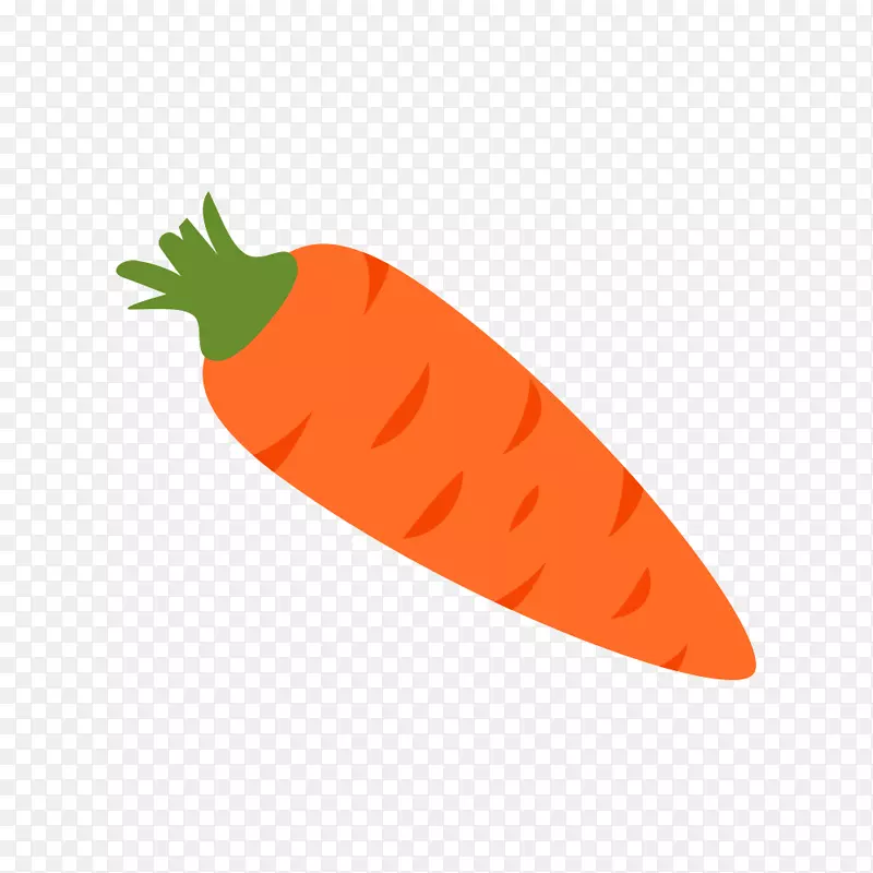 胡萝卜蔬菜橙图标-胡萝卜创意